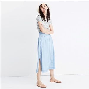 Madewell side-button skirt